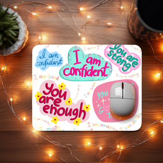 Lux Label & Co. I AM CONFIDENT- SUBLIMATION MOUSE PAD PRINT