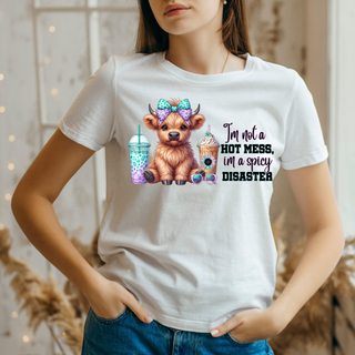 Lux Label & Co. IM NOT A MESS IM A SPICY DISASTER - DTF PRINT