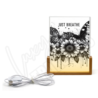 Lux Label & Co. JUST BREATHE  -  TIMBLER ACRYLIC NIGHTLIGHT PRINT