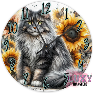 Lux Label & Co. KITTY - 30CM CLOCK TRANSFER