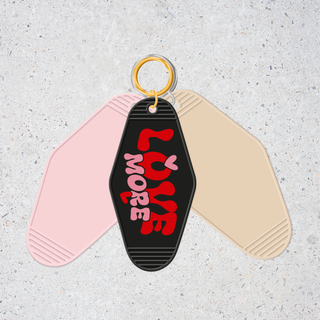 Lux Label & Co. LOVE MORE -INSTOCK KEYCHAIN UV DECAL