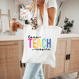 Lux Label & Co. LOVE TEACH INSPIRE - TOTE & DTF BUNDLE