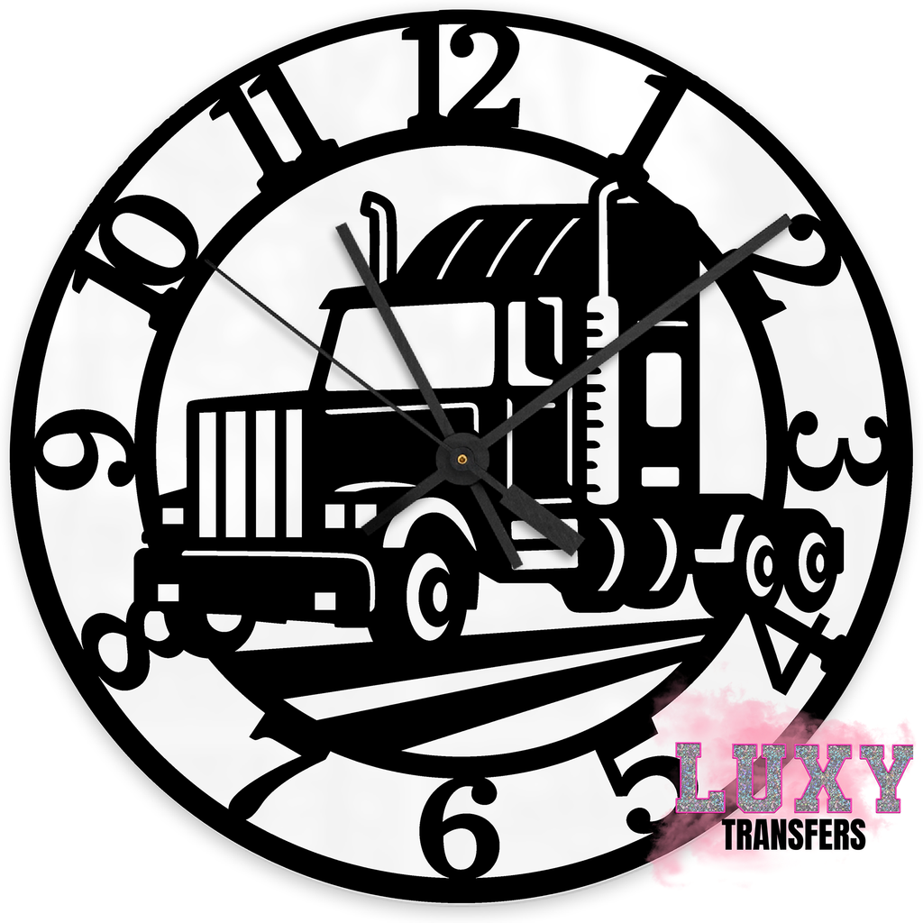 Lorry Clock TRUCK CLOCK -30CM CLOCK TRANSFER – Lux Label & Co.