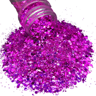 Lux Label & Co. MAGENTA PREMIUM CHUNKY GLITTER - 50G - INSTOCK