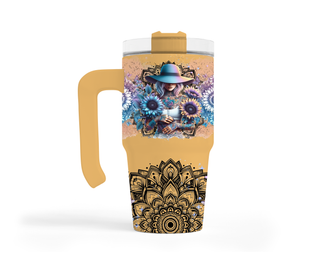 Lux Label & Co. MANDALA TATTOOS  20 OZ MACARON TUMBLER UV WRAP- INSTOCK