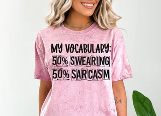 Lux Label & Co. My Vocabulary 50% swearing 50% sarcasm