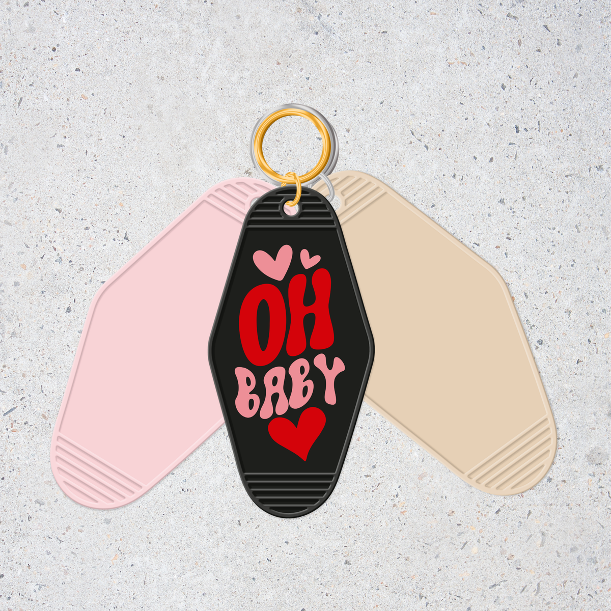 RETRO MOTEL KEYCHAIN UV DTF DECALS – Lux Label & Co.