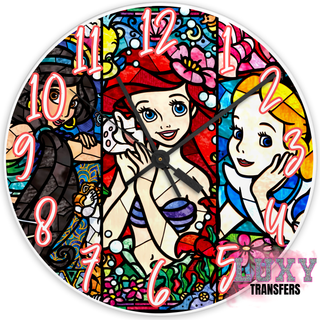 Lux Label & Co. PRINCESSES - 20CM- 30CM CLOCK TRANSFER