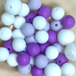 Lux Label & Co. ROUND PURPLE BEAD PACK