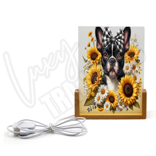 Lux Label & Co. SUNFLOWER STAFFY -ACRYLIC NIGHTLIGHT PRINT