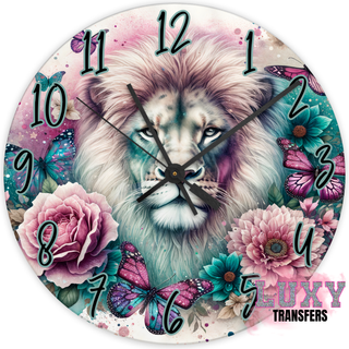 Lux Label & Co. THE LION -30CM CLOCK TRANSFER