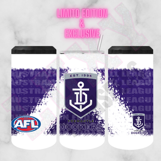 Lux Label & Co. Uv DTF Print Wraps AFL FREEMANTLE DOCKERS - INSTOCK 16 OZ UV DTF WRAP