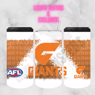 Lux Label & Co. Uv DTF Print Wraps AFL GWS GIANTS- INSTOCK 16 OZ UV DTF WRAP