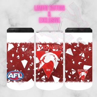 Lux Label & Co. Uv DTF Print Wraps AFL SYDNEY SWANS - INSTOCK 16 OZ UV DTF WRAP