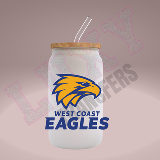 Lux Label & Co. Uv DTF Print Wraps AFL WEST COAST EAGLES - INSTOCK Single Decal UV DTF