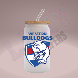 Lux Label & Co. Uv DTF Print Wraps AFL WESTERN BULLDOGS - INSTOCK Single Decal UV DTF