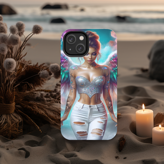 Lux Label & Co. Uv DTF Print Wraps ANGEL LADY - PHONE CASE SUBLIMATION PRINT