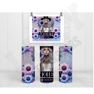 Lux Label & Co. Uv DTF Print Wraps ANXIETY LOADING - INSTOCK 20 OZ SUBLIMATION PRINT