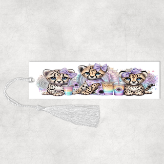 Lux Label & Co. Uv DTF Print Wraps BABY CHEETAHS - INSTOCK BOOKMARK UV DTF