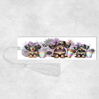 Lux Label & Co. Uv DTF Print Wraps BABY DACHSHUNDS - INSTOCK BOOKMARK UV DTF