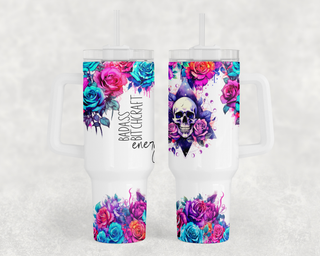 Lux Label & Co. Uv DTF Print Wraps BADASS BITCHCRAFT ENERGY- INSTOCK 40 OZ UV DTF WRAP