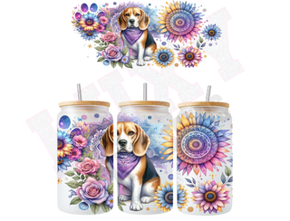 Lux Label & Co. Uv DTF Print Wraps BEAGLE-  INSTOCK 16 OZ UV DTF WRAP