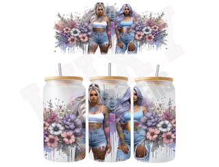 Lux Label & Co. Uv DTF Print Wraps BESTIES-  INSTOCK 16 OZ UV DTF WRAP