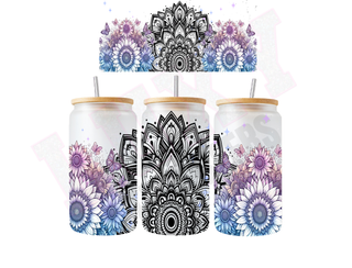 Lux Label & Co. Uv DTF Print Wraps BOHO MANDALAS - INSTOCK 16 OZ UV DTF WRAP