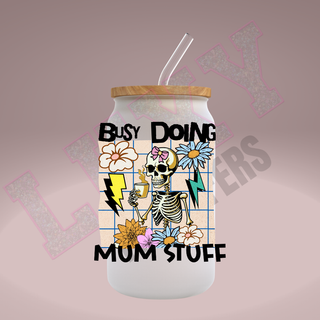 Lux Label & Co. Uv DTF Print Wraps BUSY DOING MUM STUFF- INSTOCK Single Decal UV DTF