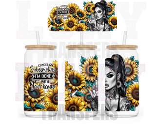 Lux Label & Co. Uv DTF Print Wraps CANCEL MY SUBSCRIPTION- INSTOCK 16 OZ UV DTF WRAP