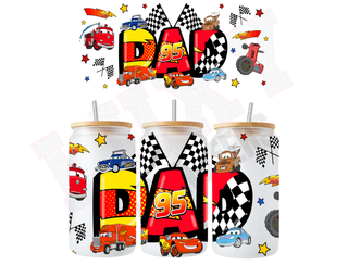 Lux Label & Co. Uv DTF Print Wraps CARS DAD - INSTOCK 16 OZ UV DTF WRAP