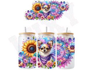 Lux Label & Co. Uv DTF Print Wraps CHIHUAHUA-  INSTOCK 16 OZ UV DTF WRAP