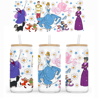 Lux Label & Co. Uv DTF Print Wraps CINDERELLA - INSTOCK 16 OZ UV DTF WRAP