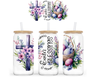 Lux Label & Co. Uv DTF Print Wraps EASTER BLESSINGS - INSTOCK 16 OZ UV DTF WRAP