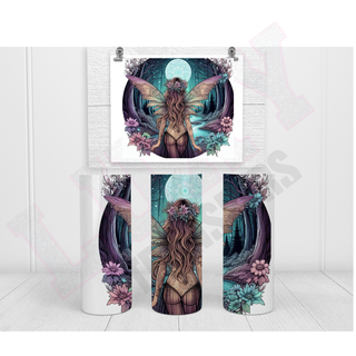 Lux Label & Co. Uv DTF Print Wraps FAIRY IN THE WOODS BLONDE HAIR - INSTOCK 20 OZ SUBLIMATION PRINT