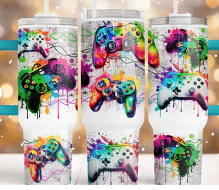 Lux Label & Co. Uv DTF Print Wraps GAMER- INSTOCK 40 OZ UV DTF WRAP