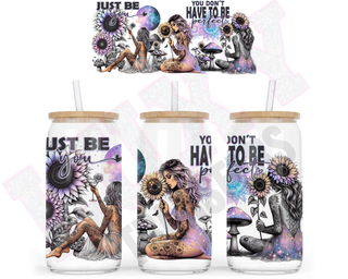 Lux Label & Co. Uv DTF Print Wraps JUST BE YOU- INSTOCK 16 OZ UV DTF WRAP