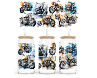 Lux Label & Co. Uv DTF Print Wraps MOTORBIKES - INSTOCK 16 OZ UV DTF WRAP