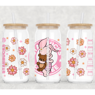 Lux Label & Co. Uv DTF Print Wraps PIGLET STARBUCKS- INSTOCK 16 OZ UV DTF WRAP