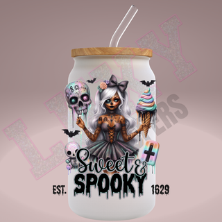 Lux Label & Co. Uv DTF Print Wraps SWEET AND SPOOKY- INSTOCK Single Decal UV DTF