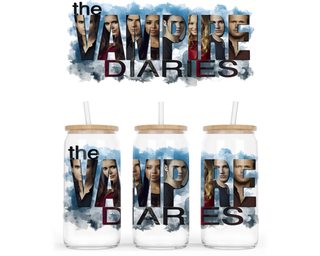 Lux Label & Co. Uv DTF Print Wraps THE VAMPIRE DIARIES - INSTOCK 16 OZ UV DTF WRAP