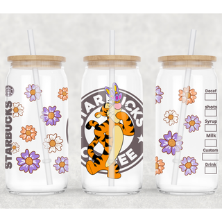 Lux Label & Co. Uv DTF Print Wraps TIGAR STARBUCKS- INSTOCK 16 OZ UV DTF WRAP