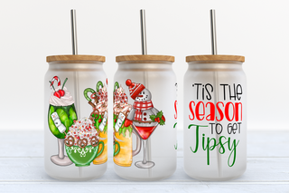 Lux Label & Co. Uv DTF Print Wraps TIS THE SEASON TO BE TIPSY - INSTOCK 16 OZ UV DTF WRAP