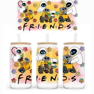 Lux Label & Co. Uv DTF Print Wraps WALL.E  FRIENDS- INSTOCK 16 OZ UV DTF WRAP