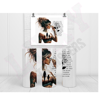 Lux Label & Co. Uv DTF Print Wraps YOUR LOVE IS THE COMPASSION - INSTOCK 20 OZ SUBLIMATION PRINT