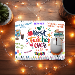 Lux Label & Co. VEST TEACHER EVER- SUBLIMATION MOUSE PAD PRINT