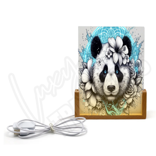 Lux Label & Co. WATERCOLOUR PANDA - TIMBLER ACRYLIC NIGHTLIGHT PRINT