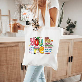 Lux Label & Co. YOU ARE KIND BRAVE SMART - TOTE & DTF BUNDLE