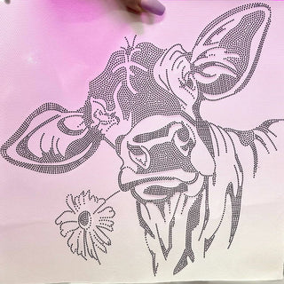 LUXY TRANSFERS HIGHLAND COW  - SPANGLE TRANSFER