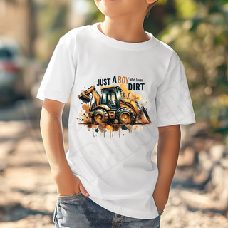 LUXY TRANSFERS JUST A BOY WHO LOVES DIRT  -  DTF TRANSFER